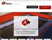 Tablet Screenshot of aplusathletics.com